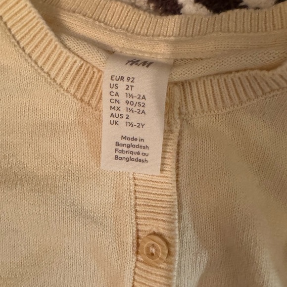 NWT H&M cardigan size: 2T - Picture 5 of 5
